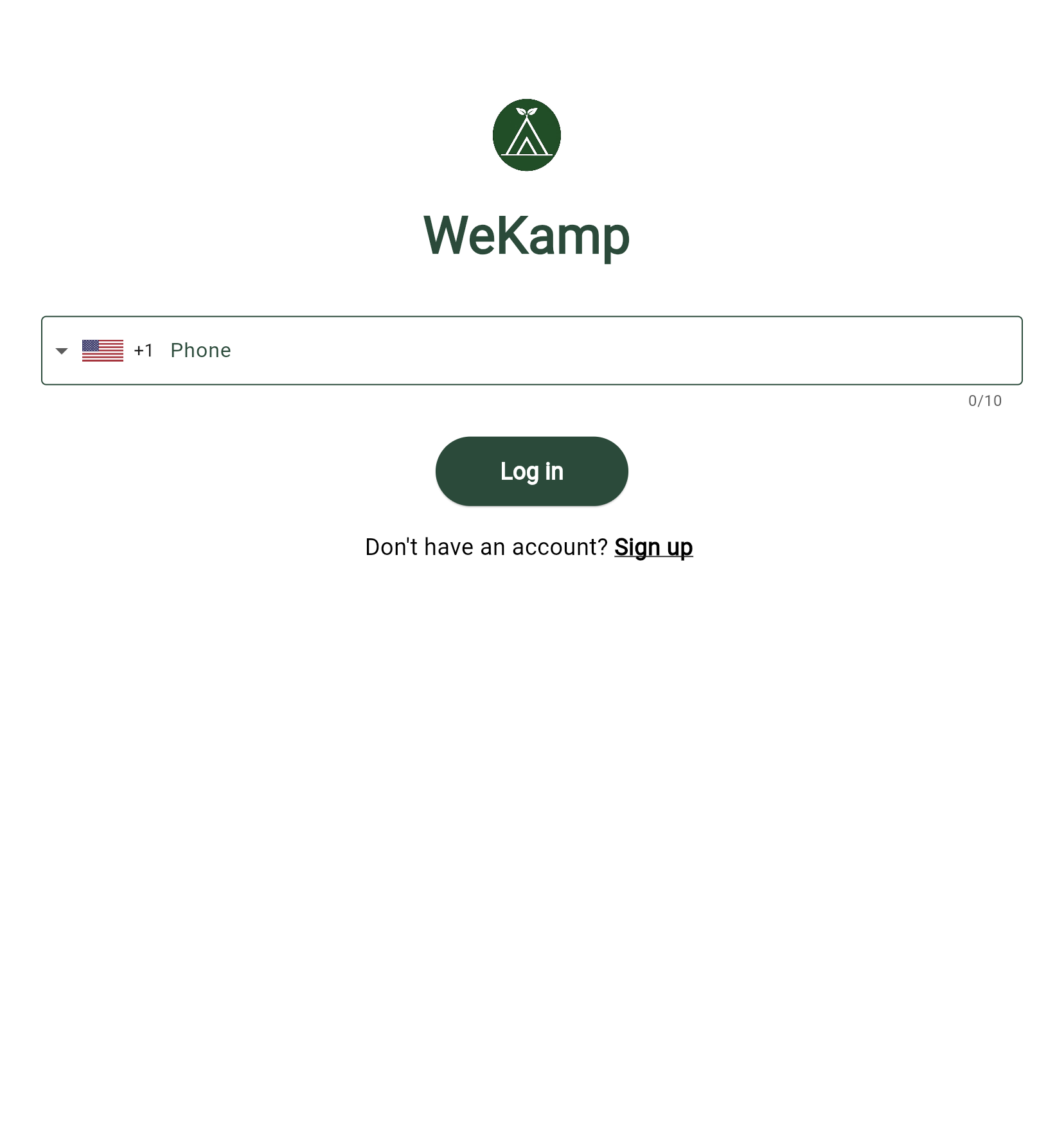 WeKamp web experience branded login